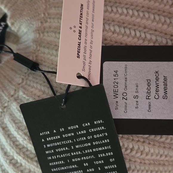 NAADAM Cashmino Wool Cashmere Ribbed Crewneck Sweater - Picture 5 of 9